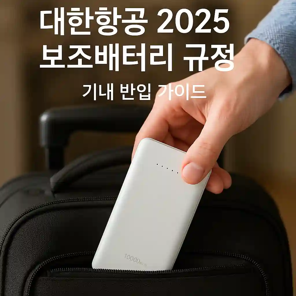 대한항공 배터리 규정